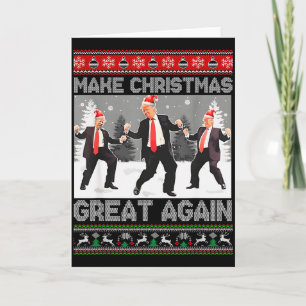Santa Trump Dans Gör julen stor igen ful Kort