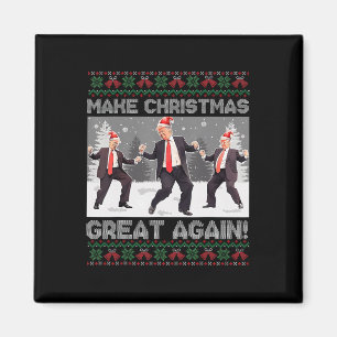 Santa Trump Dansa Gör julen stor igen ful  Magnet