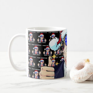 Santa Trump Gör jul Underbar igen Julafton Kaffemugg