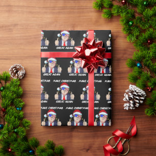 Santa Trump Gör jul Underbar igen Julafton Presentpapper