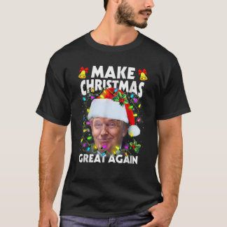 Santa Trump Gör julen Underbar igen, Ugly Julafton T Shirt