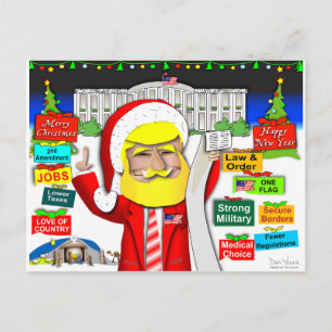 Santa Trump Ho Ho Ho Ho Helg Vykort