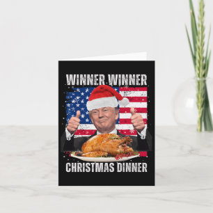 Santa Trump jul Humor Funny Trump Julafton Kort
