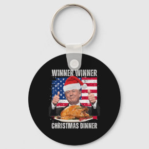 Santa Trump jul Humor Funny Trump Julafton Nyckelring