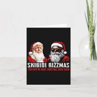Santa Trump Skibidi Rizzmas Gör jul Underbar A Kort