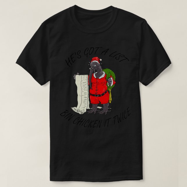 Santa Tunna Chicken 1 T Shirt (Design framsida)
