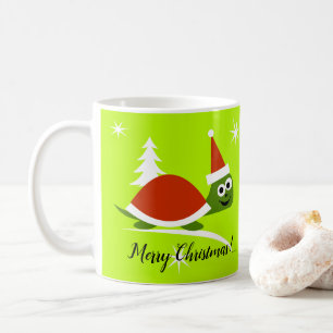 Santa Turtle God Jul Kaffe Kopp Mugg