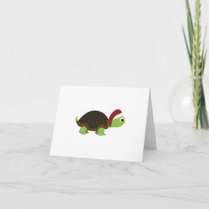 Santa Turtle Helgkort