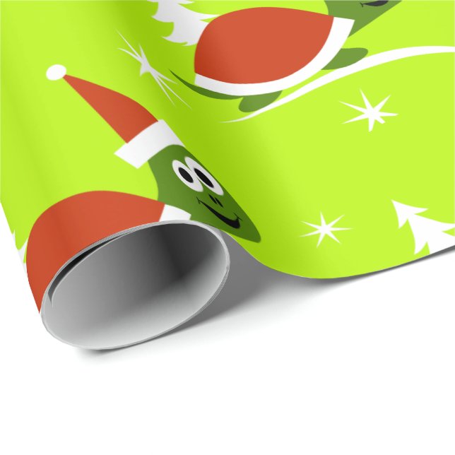 Santa Turtle Kids God Jul Wrapping Papper Presentpapper (Rullad Hörn)