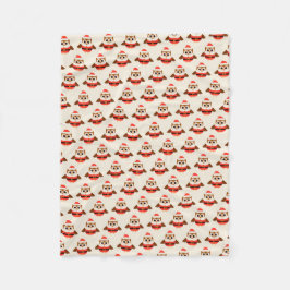 Santa Uggla Fleece Blanket