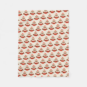 Santa Uggla Fleece Blanket