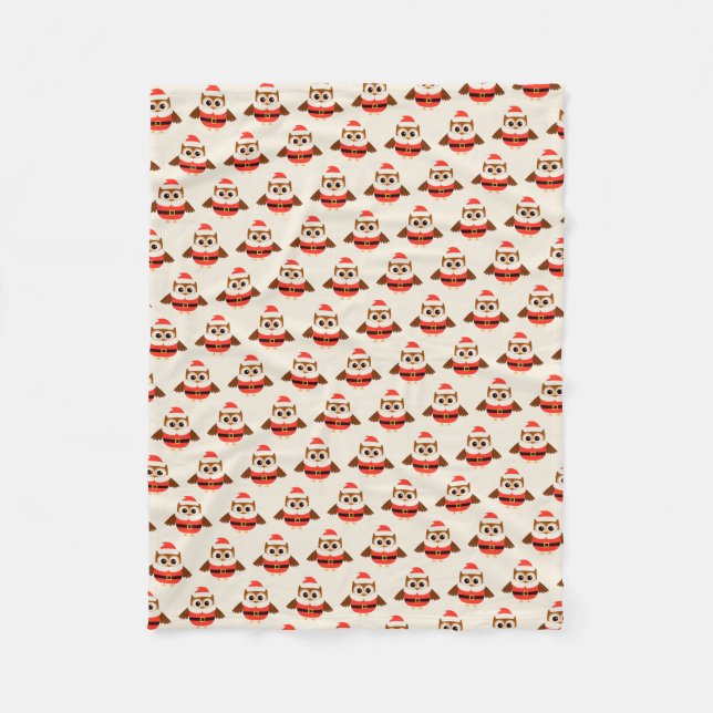 Santa Uggla Fleece Blanket (Framsidan)