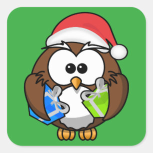 SANTA UGGLA FYRKANTIGT KLISTERMÄRKE