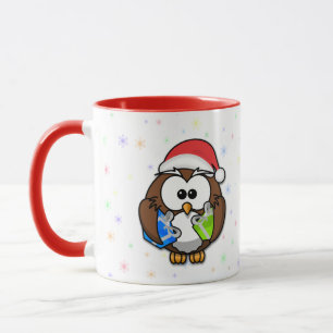 Santa uggla mugg