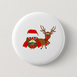 Santa uggla och knapp