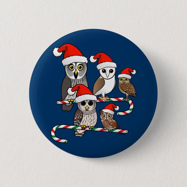 Santa ugglor knapp (Framsida)