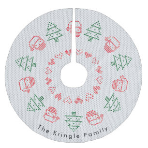 Santa Ugly jul Sweater Julgransmatta Borstad Polyester