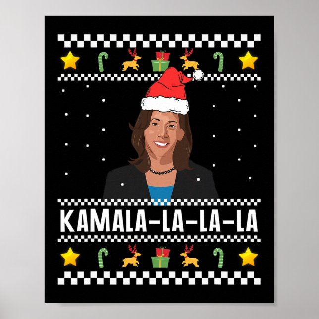 Santa Ugly jul Sweater Meme Poster (Framsidan)