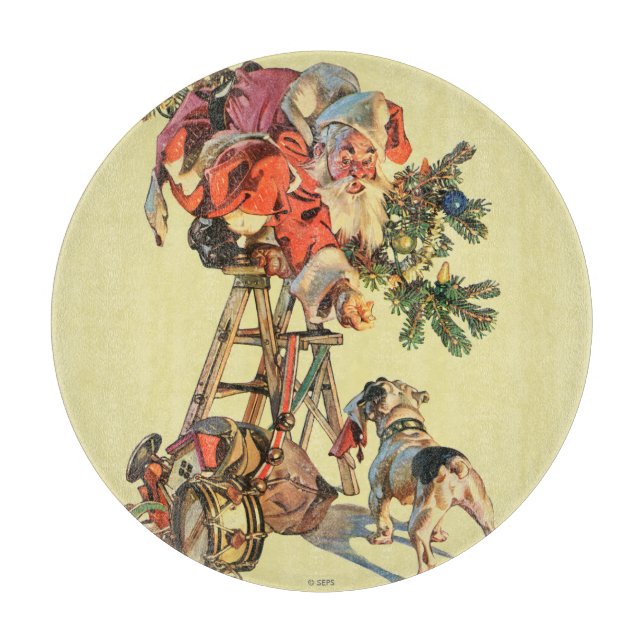 Santa Up a Ladder (Framsidan)