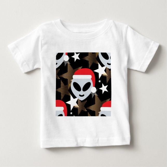 Santa utomlands emoji tee shirt (Framsida)