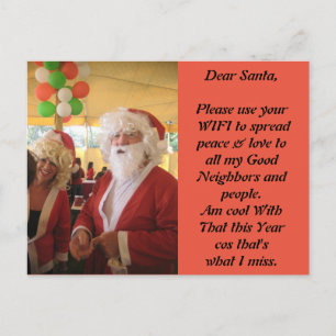 Santa vad I Fröcken detta år Cards Helg Vykort