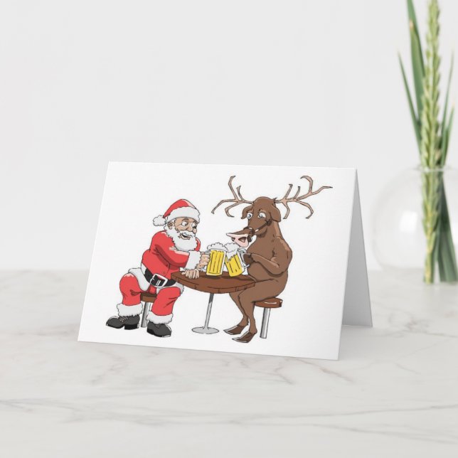 Santa vet hur man festar helgkort (Framsida)