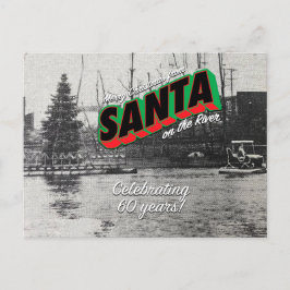 Santa vid floden Postcard 7 Vykort