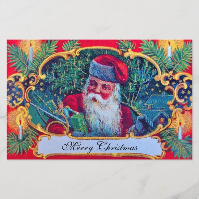 SANTA VINTAGE CHRISTMAS BREVPAPPER (Framsida)