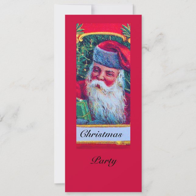 SANTA VINTAGE CHRISTMAS PARTY 1 INBJUDNINGAR (Framsida)