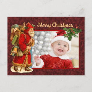 Santa Vintage Design Helg Vykort