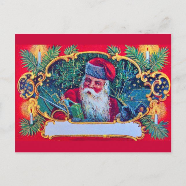 SANTA VINTAGE HELG VYKORT (Framsida)