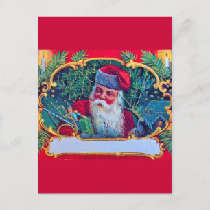 SANTA VINTAGE HELG VYKORT