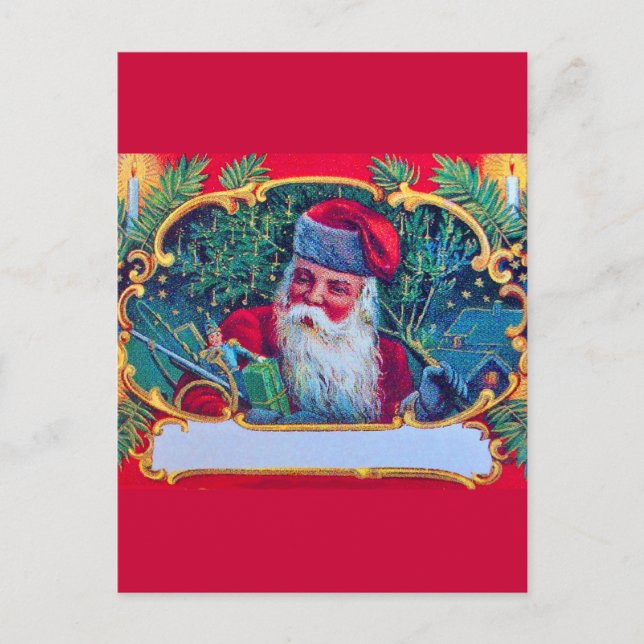 SANTA VINTAGE HELG VYKORT (Framsida)