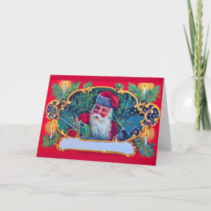 SANTA VINTAGE HELGKORT