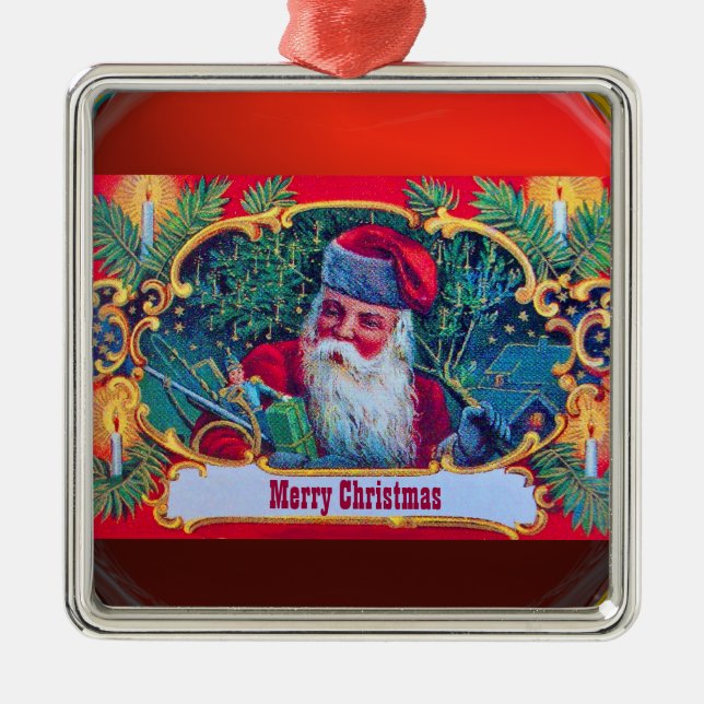 SANTA VINTAGE JULGRANSPRYDNAD METALL (Framsidan)