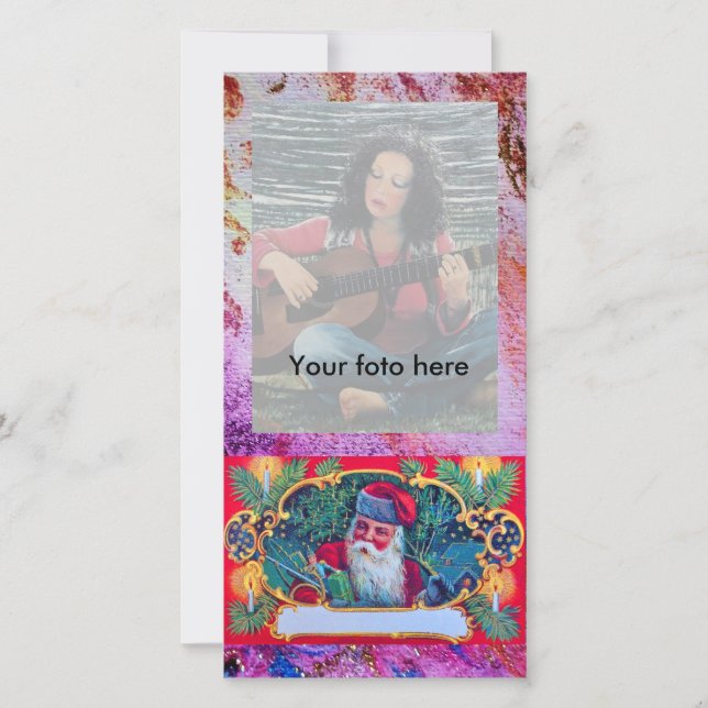 SANTA VINTAGE JULKORT (Framsida)