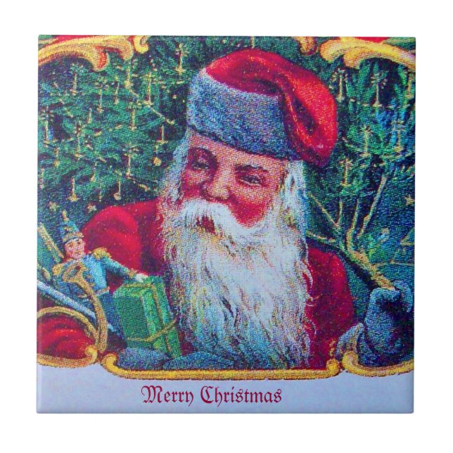 SANTA VINTAGE KAKELPLATTA (Framsidan)