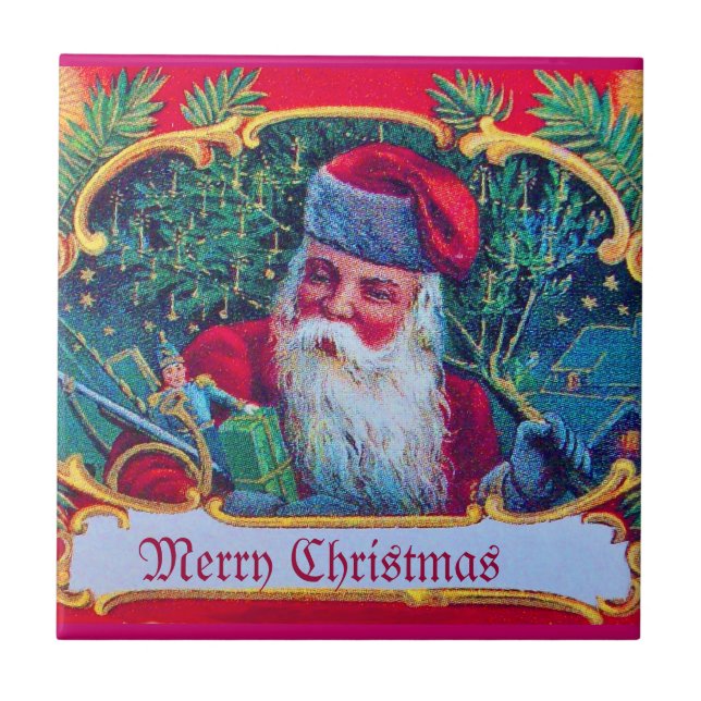 SANTA VINTAGE KAKELPLATTA (Framsidan)