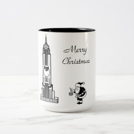 Santa Vintage Stil New York City jul Mugg