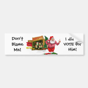 Santa w/Elves för hyra/politiskt skämt Bildekal
