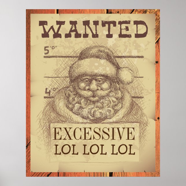 Santa Wanted Poster (Framsidan)
