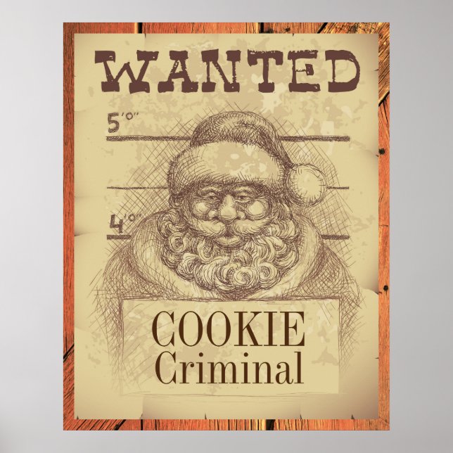 Santa Wanted Poster (Framsidan)
