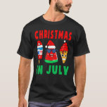 Santa Watermelon Ice Pops Ice Cream Sommar Christm T Shirt<br><div class="desc">Santa Watermelon Ice pops Ice Cream Sommar jul i juli.</div>