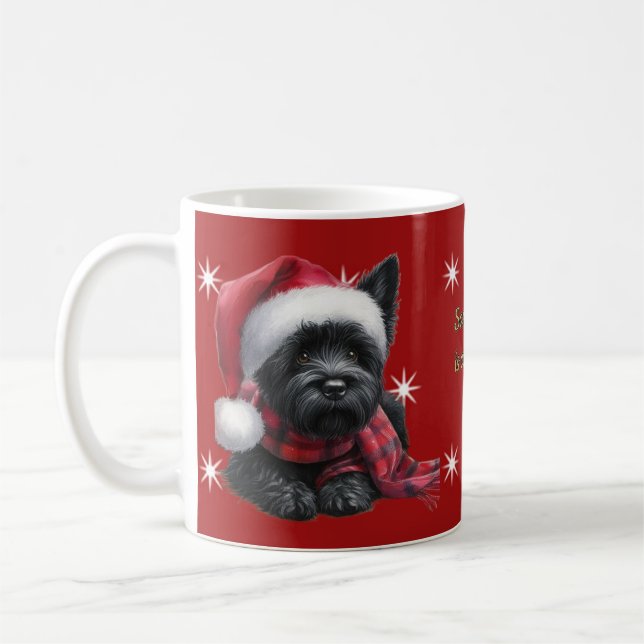 Santa Westie Jul Mugg (Vänster)