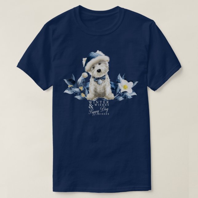 Santa Westie  T Shirt (Design framsida)