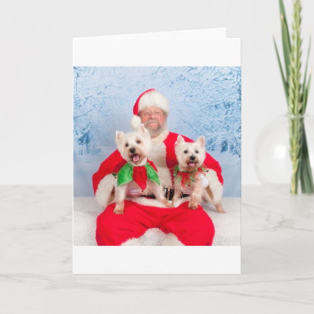 Santa Westies Helgkort (Framsida)