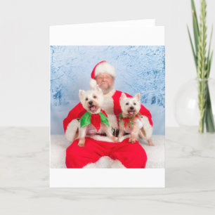 Santa Westies Helgkort