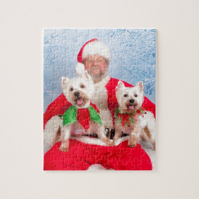 Santa Westies Pussel (Vertikal)