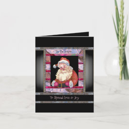 Santa Wink Elegant jul Kort