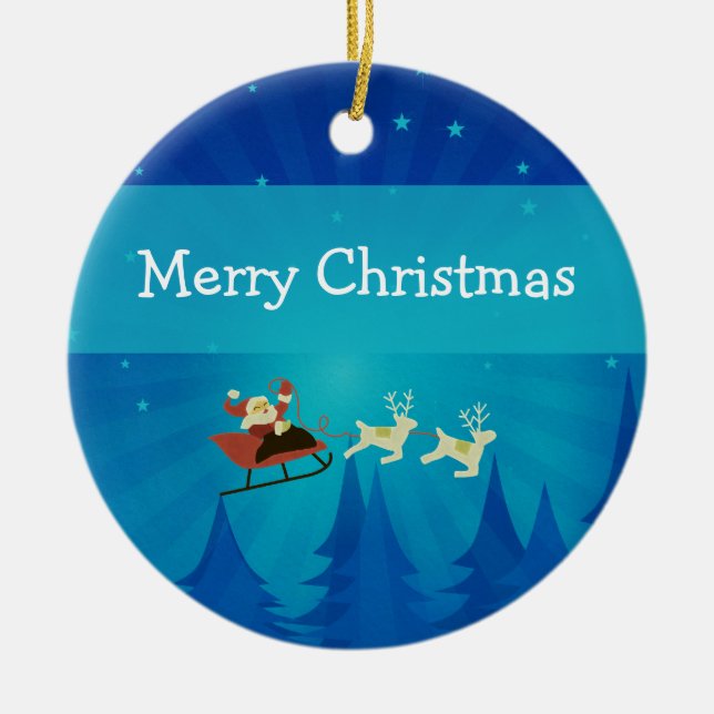 Santa Winter Scene Ornament (Framsidan)